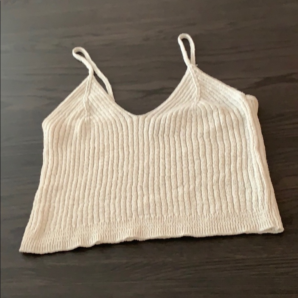 New | Pretty Wild Fable oatmeal crop Camisole